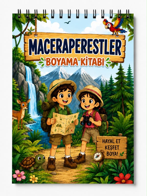 Maceraperest Boyama Kitabı - Çocuklar İçin Boyama Kitabı